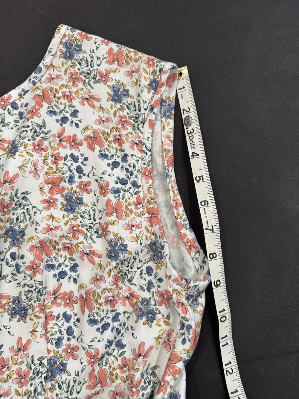 Vintage Floral Cotton Back Wrap Midi Dress - Picture 12 of 16
